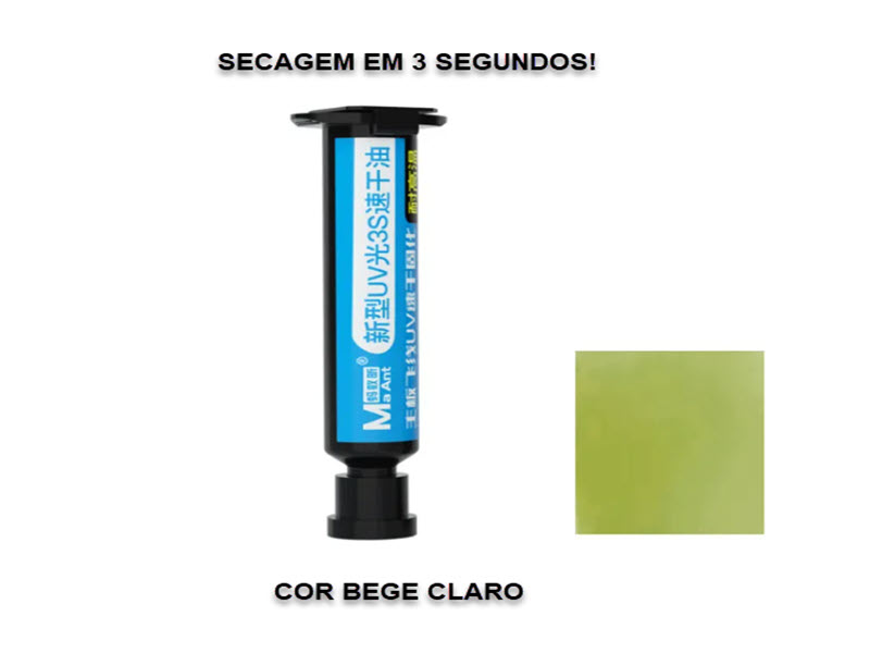 Sem Imagem - TINTA MAANT PARA MASCARA DE SOLDA UV BEGE  ALTA PERFORMANCE CURA 3 SEGUNDOS